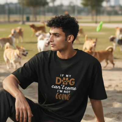 "If My Dog Can’t Come” - Cotton T-Shirt